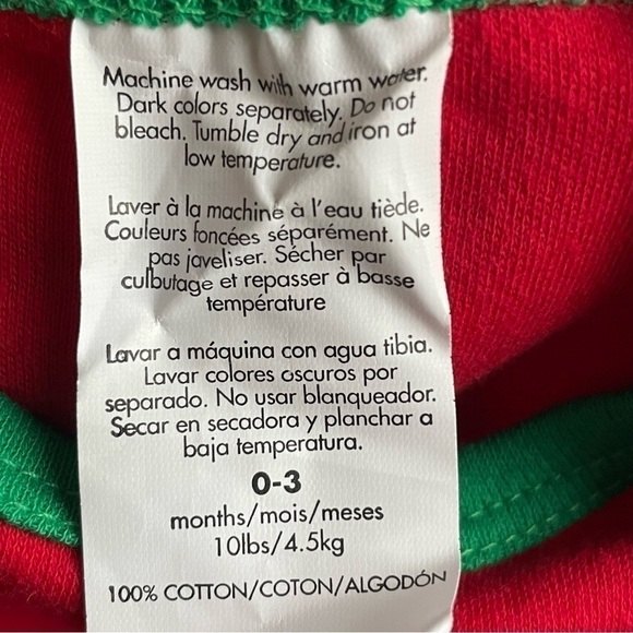 Baby Christmas Onesie Merry Christmas 0-3 Months Unisex 100% Cotton - Picture 2 of 7